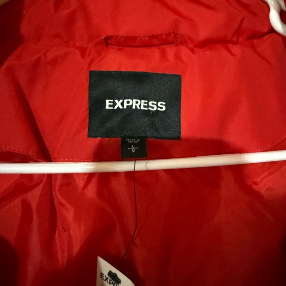 NEW WITH TAG | Women’s Express Red Hooded Jacket - Picture 3 of 6